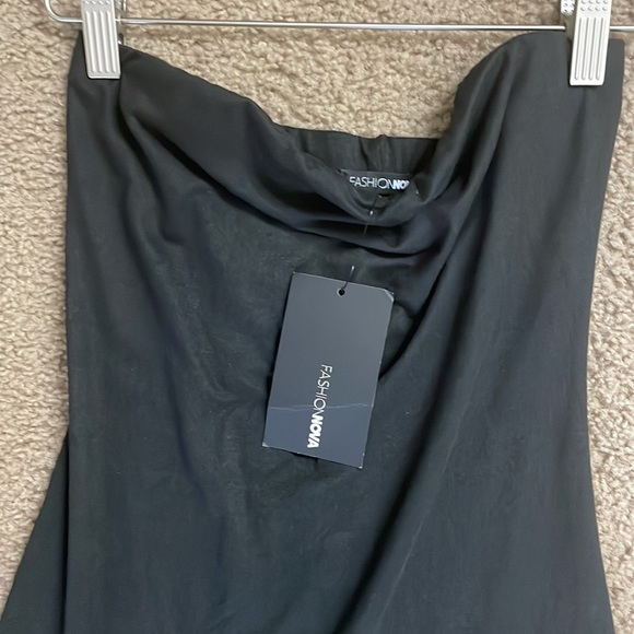 Fashion Nova black tube jumpsuit - Picture 7 of 9